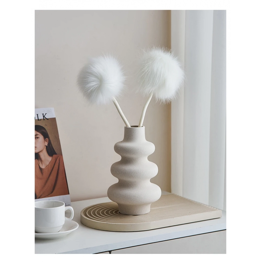 Nordic Style Ceramic Vase Decoration White Vase Modern Home Decoration Flower Pot Vase Decoration Home Living Room Decoration