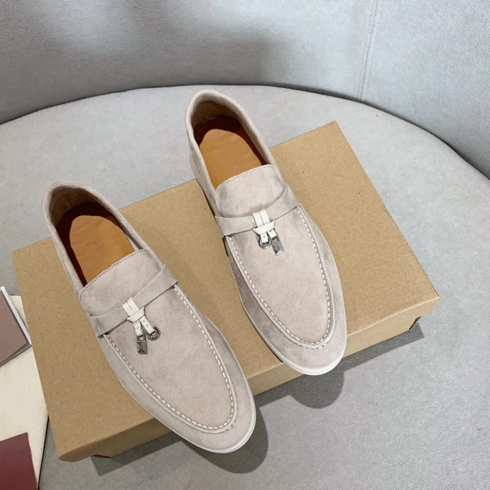 Top Quality Suede Leather Women's Loafers 2023 Summer Slip-on Causal Moccasin Shoes Comfortable Sneaker Lazy Mules Shoes for Men