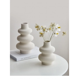 Nordic Style Ceramic Vase Decoration White Vase Modern Home Decoration Flower Pot Vase Decoration Home Living Room Decoration