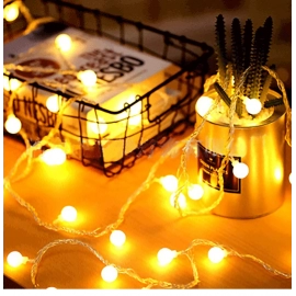 Led Ball String Lights USB/Battery Operated String Lights Outdoor Globe Fairy Light for Wedding Halloween Garden Christmas Decor
