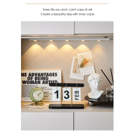 Minimalist Style Living Room Office Decoration Wooden Calendar Ornament Modern Desk Accessories Simple Home Decor Crafts Gift